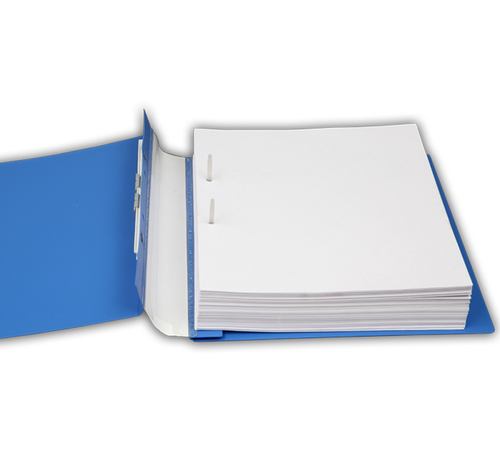 Expando File - Plastic, Blue, Multilayer Flexi Spine | Self Expanding, Space Saving, Gripper Clip, Easy Labeling