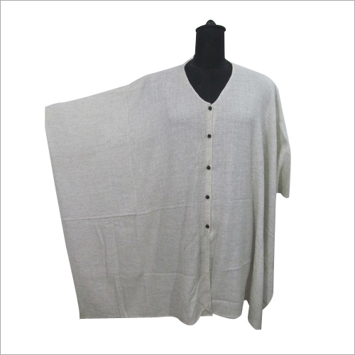 Ladies Stole - Cotton, 60x100 cm, Off-White | Soft Fabric, Stylish Design, Lightweight Feel