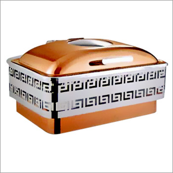 SS Chafing Floating Stand With Laser Cut Design