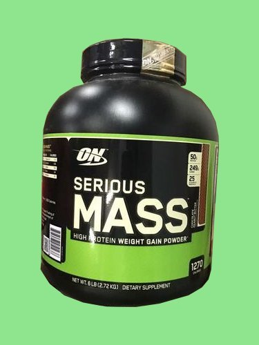 On Serious Mass - 2-3 Times Per Day, 1250 Calories Per Serving | High-Protein Powder for Muscle Growth with Creatine & L-Glutamine