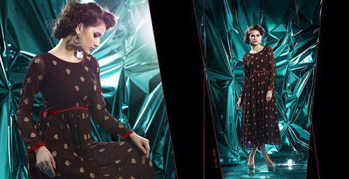 Brown Fancy Kurti