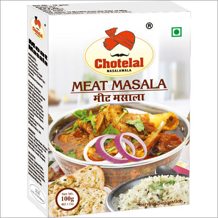 Meat Masala - 10 Grams Powder Brown Color - Spicy Flavor Blended for 12 Months Shelf Life