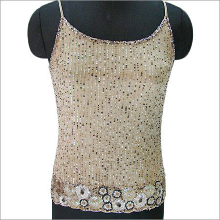 beaded evening tops