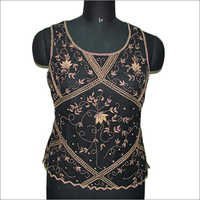 Sleeveless Beaded Tops Size: Small