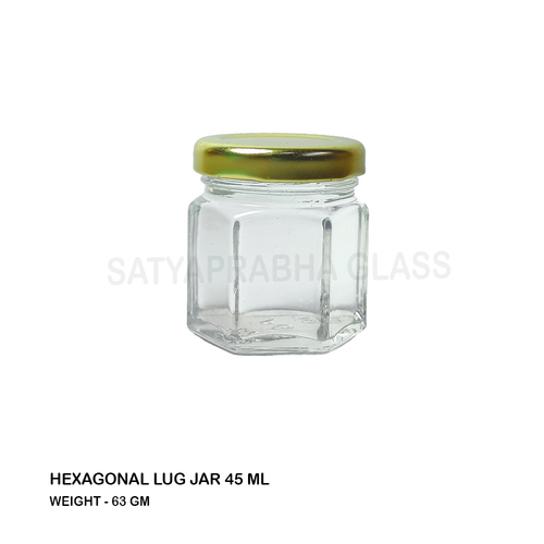 300 Gm Hexagonal Honey Jar