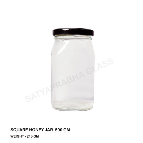 500 Gm Square Honey Jar