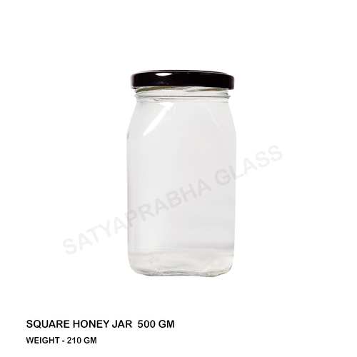 500 Gm Square Honey Jar By SATYAPRABHA GLASS AGENCY