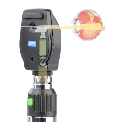 3.5V Led Coaxial Ophthalmoscope