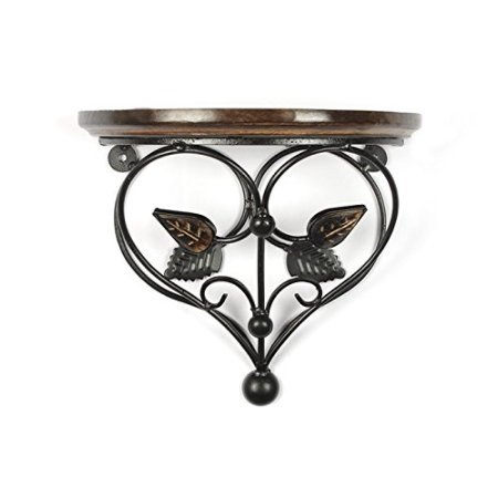 Desi Karigar Home Decor Premium Quality Leaf Design Shelf Rack Wall Bracket Wall Rack