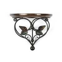 Desi Karigar Home Decor Premium Quality Leaf Design Shelf Rack Wall Bracket Wall Rack