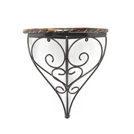 Desi Karigar Home Decor Wall Hanging Fancy Bracket Wooden, Iron Wall Shelf