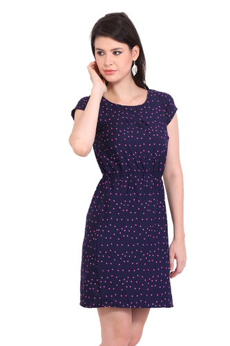 Printed Blue Pink dress