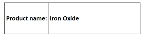 Iron Oxide