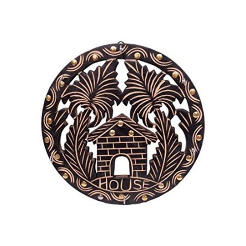 Desi Karigar Wooden Antique Key Holder Size(LxBxH-28X2X28) Cm