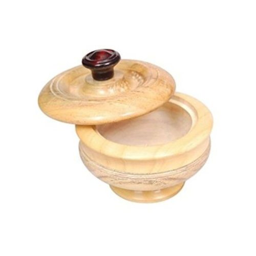 Desi Karigar Wooden Dry Fruit Box With Hand Carved design. Size (lxbxh-4.5 x 4.5 x 3) Inch
