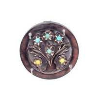Desi Karigar Wooden Key Holder In Round Shape Size (LxBxH-12X2X12) Cm