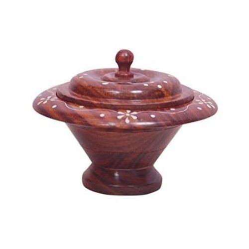 Desi Karigar Wooden Kitchen Ware Dry Fruit Box Size (LxBxH-7x7x5) Inch