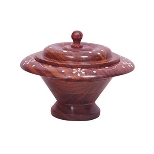 Desi Karigar Wooden Kitchen Ware Dry Fruit Box Size (LxBxH-7x7x5) Inch