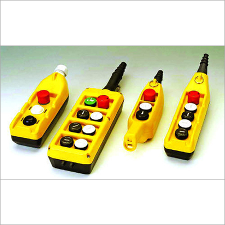 Yellow Pendant Push Button Station For Crane