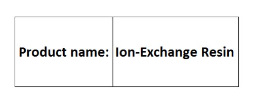 Ion-Exchange Resin
