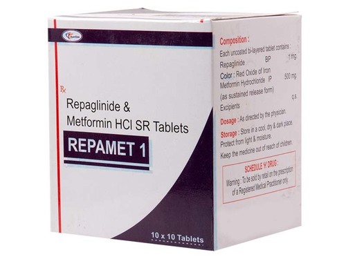 repaglinide 1mg+Metformin 75mg SR