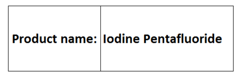 Iodine Pentafluoride - Chemical Formula IF5, Colorless Liquid, Density 3.25 g/cm³ | Strong Fluorination Agent, Highly Oxidative