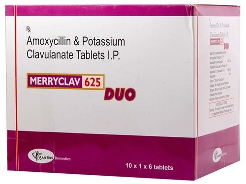 Amoxycillin 500 Mg+ Clavulanicacid 125mg - Formulations Form: Tablets