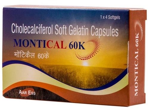 Cholecalciferol 60,000 IU Softgel Caps.