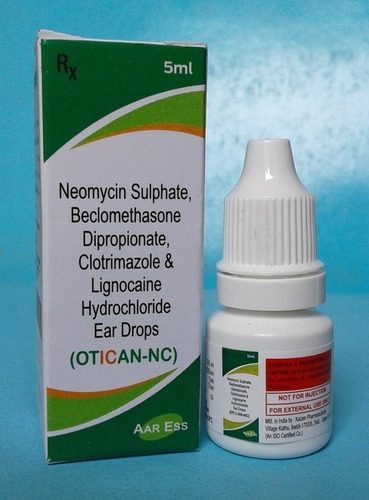 OTICAN-NC (Neomycin 0.3% + Beclomethasone 0.025% + clotrimazole 1%)