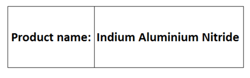 Indium Aluminium Nitride - High Purity Wurtzite Crystal Direct Bandgap Variable Bandgap Durable Efficient