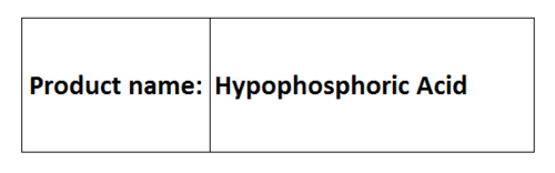 Hypophosphoric Acid