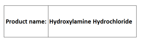 Hydroxylamine Hydrochloride - White Crystals, NH2OH.HCl, 99% Purity | Nitrogen Cycling, Wastewater Treatment, Biological Intermediate