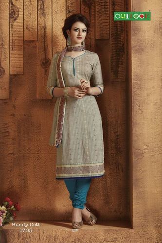Gray And Sky Blue Designer Anarkali Suits