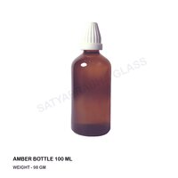 100 Ml Amber Bottle - Diameter: 4.4 Millimeter (mm)