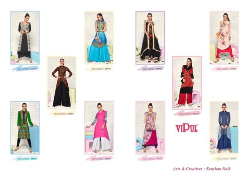 Silk crepe, georgette suit