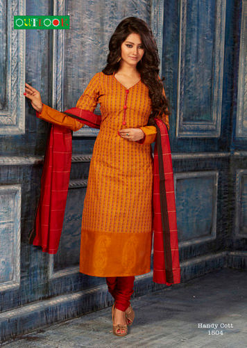 Red And Yellow Party Wear Salwar Kameez