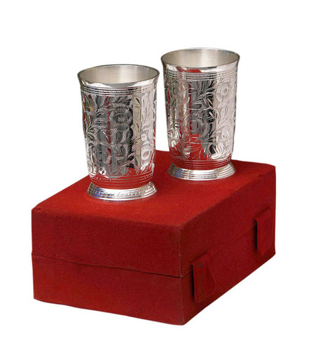 Sliver Plated Glass Set