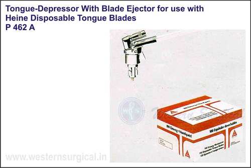 ENT(Tongue-depressor with blade ejector for use with HEINE disposable tongue blades)
