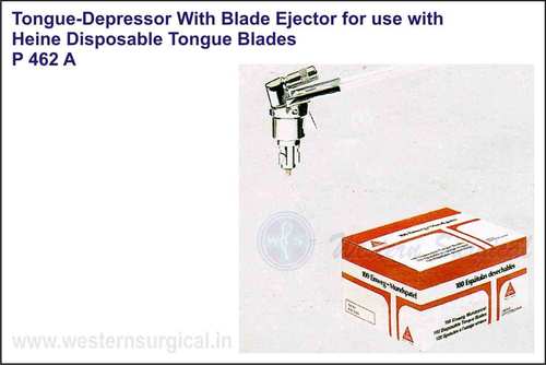 Ent(tongue-depressor With Blade Ejector For Use With Heine Disposable Tongue Blades)