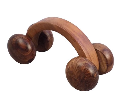 Desi Karigar wooden hand massager roller body stress acupressure