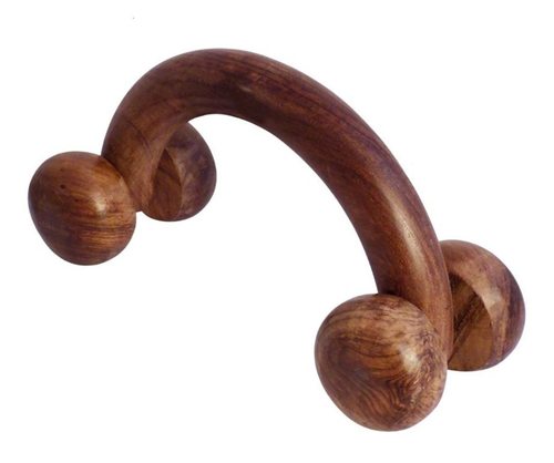 Desi Karigar wooden hand massager roller body stress acupressure