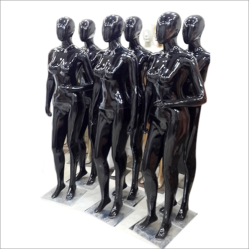 Glossy Black Female Mannequins Age Group: Adults