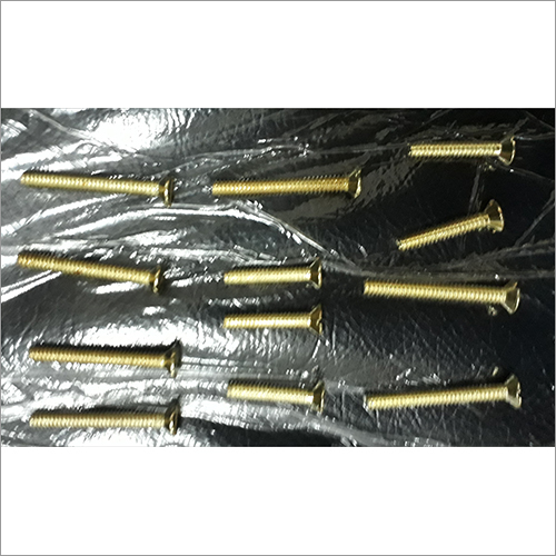 पीतल लेपित पेंच