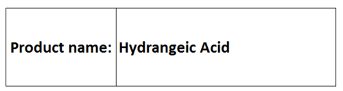Hydrangeic Acid - White Crystalline Powder CAS 12076-33-0 | Lowers Blood Glucose Reduces Triglycerides Antidiabetic Potential