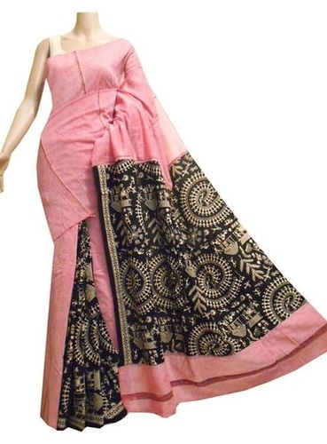 Pink Khesh Cotton Saree