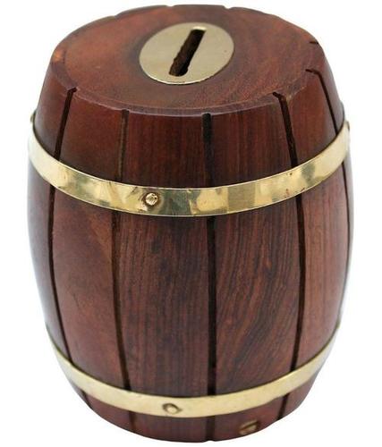 Desi Karigar Dholak Style Piggy Bank - Brown