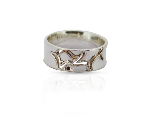 Sterling Silver 92.50% Textured Cluster Ring - Size 9, 5g Unisex Purity Ring for Gift and Party