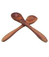 Desi Karigar Brown Wooden Spoon Set