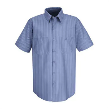 Men Dark Blue Shirt Uniform