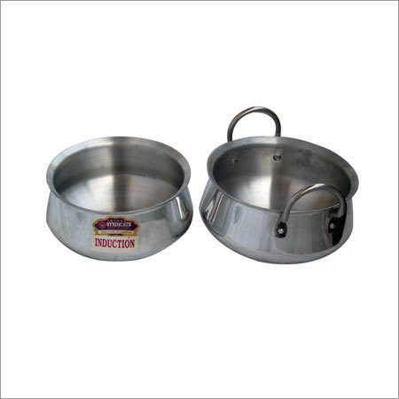 Aluminum Handi - Steel Material | Durable Design, Versatile Cooking Pot, Easy to Clean, Lightweight